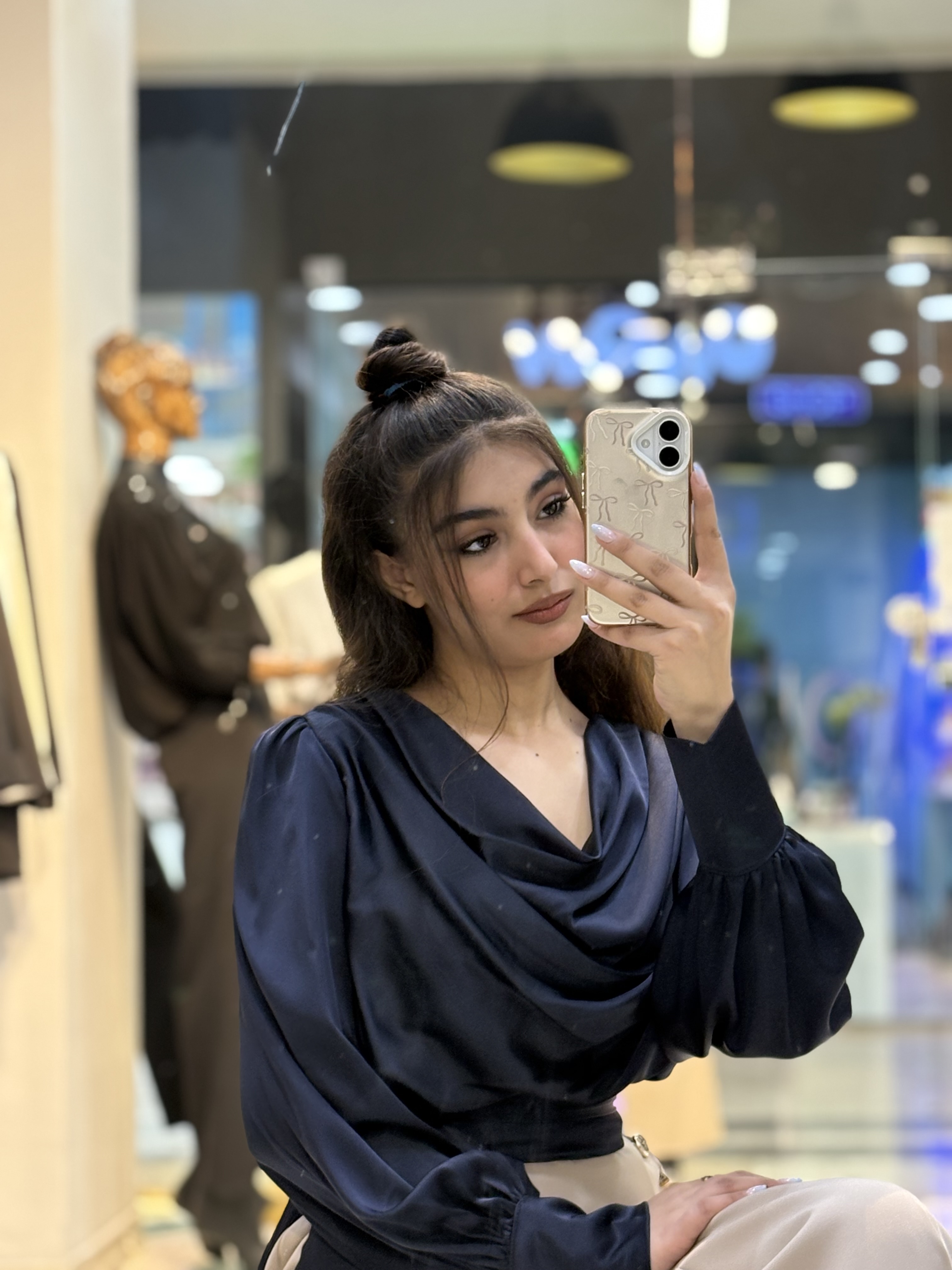 شومیز استین بلند یقه شل زنانه